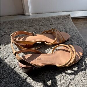Madewell Tan Strappy Sandals